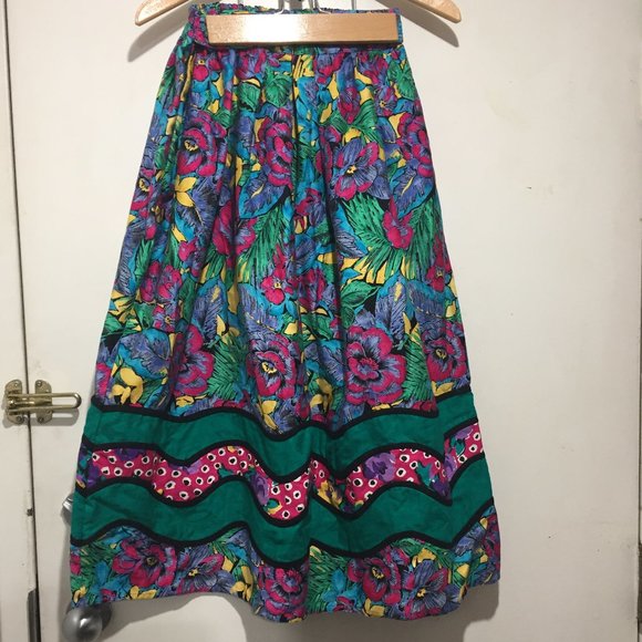 VINTAGE SUTTLES & SEAWINDS MAXI SKIRTS SIZE 26 - Picture 4 of 7